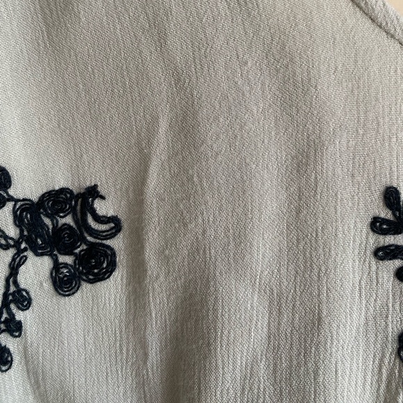 Free People Emma Austin Agave Embroidered Tunic Swing Dress M - Picture 4 of 11